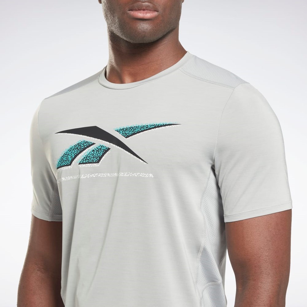 Reebok ACTIVCHILL Grafiske Athlete T-Shirt Grå | CXBPYW-423