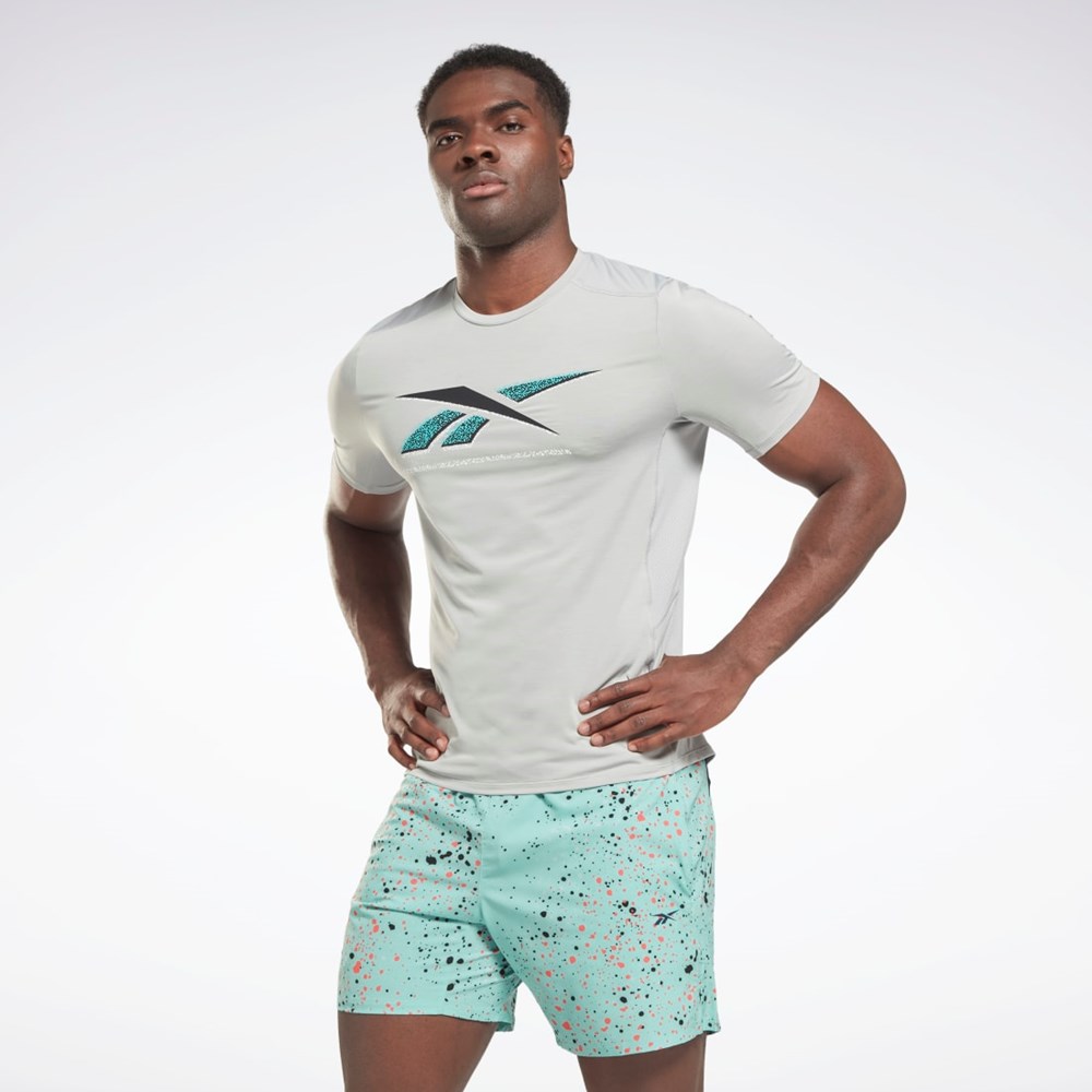 Reebok ACTIVCHILL Grafiske Athlete T-Shirt Grå | CXBPYW-423