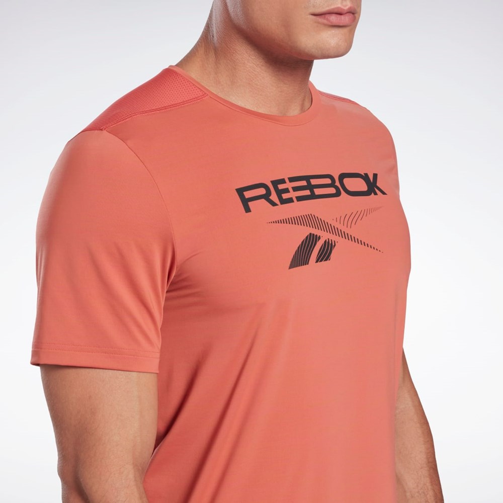 Reebok ACTIVCHILL Grafiske Move T-Shirt Rhodonite | NPWBVE-963