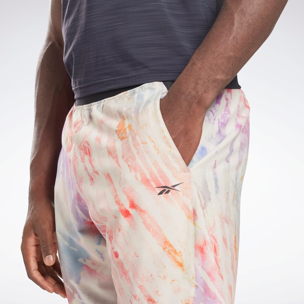 Reebok Allover Print Strength Shorts Moonstone | XFRUDE-954