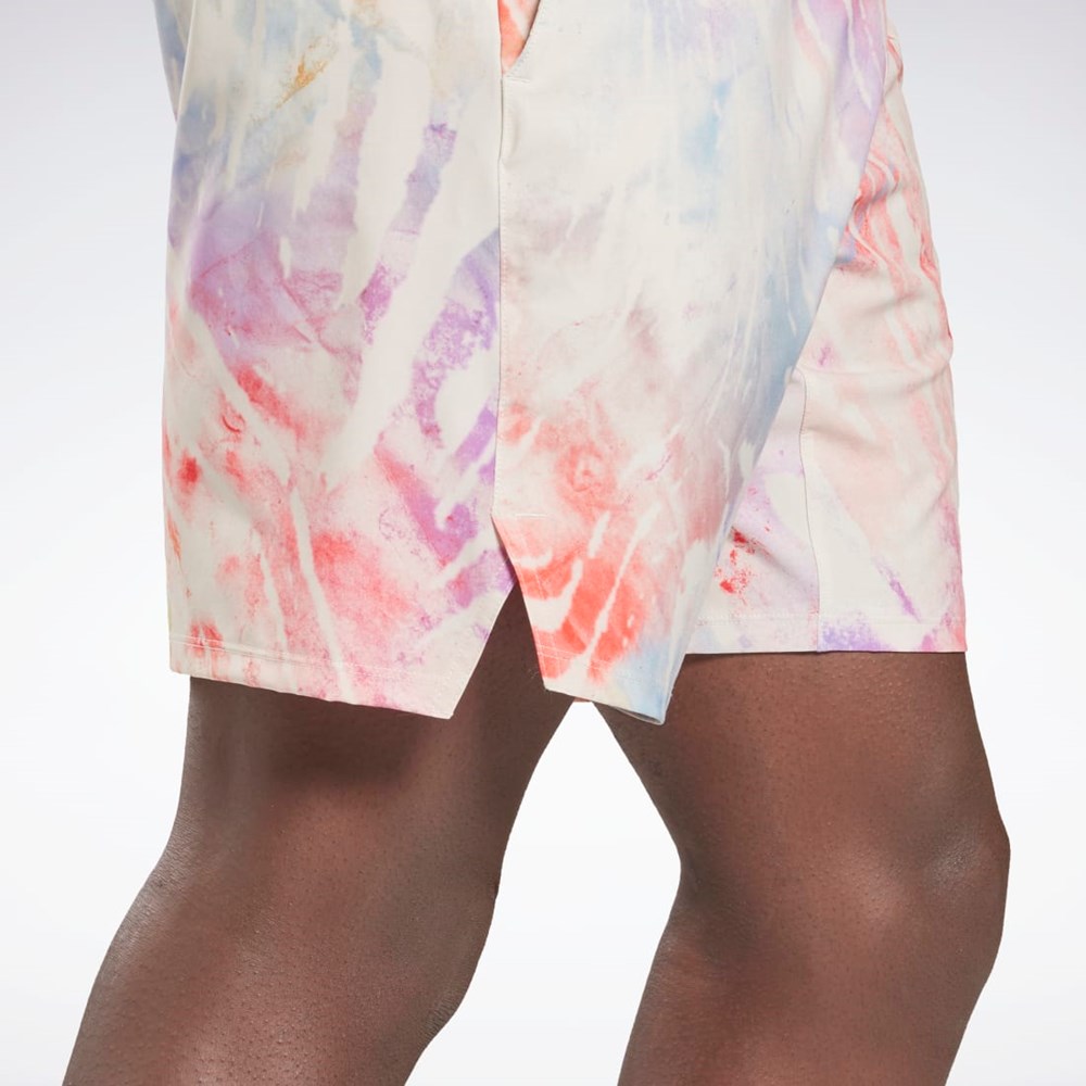 Reebok Allover Print Strength Shorts Moonstone | XFRUDE-954