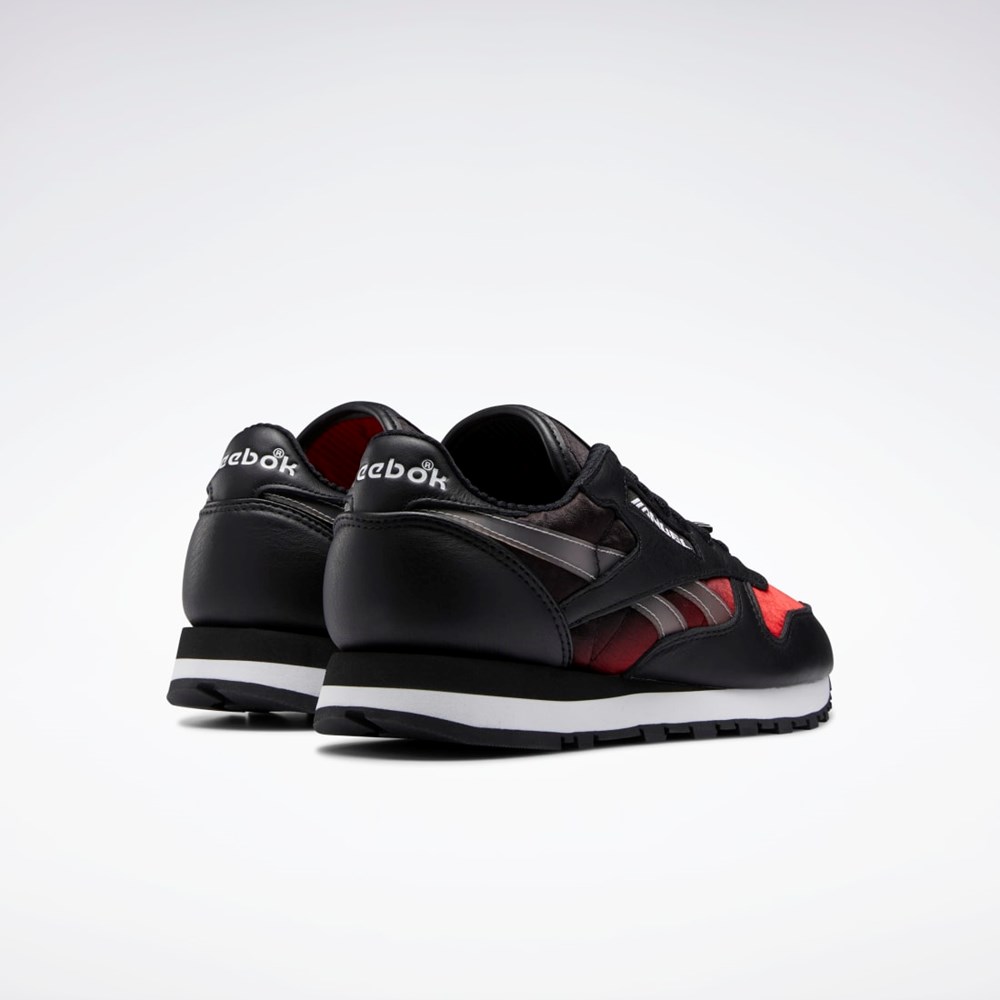 Reebok Anuel Classic Leather Shoes Svarte Rød Hvite | XDPFNS-392