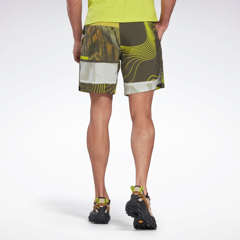 Reebok Austin Allover Print Shorts Grønn | RNWXJQ-024