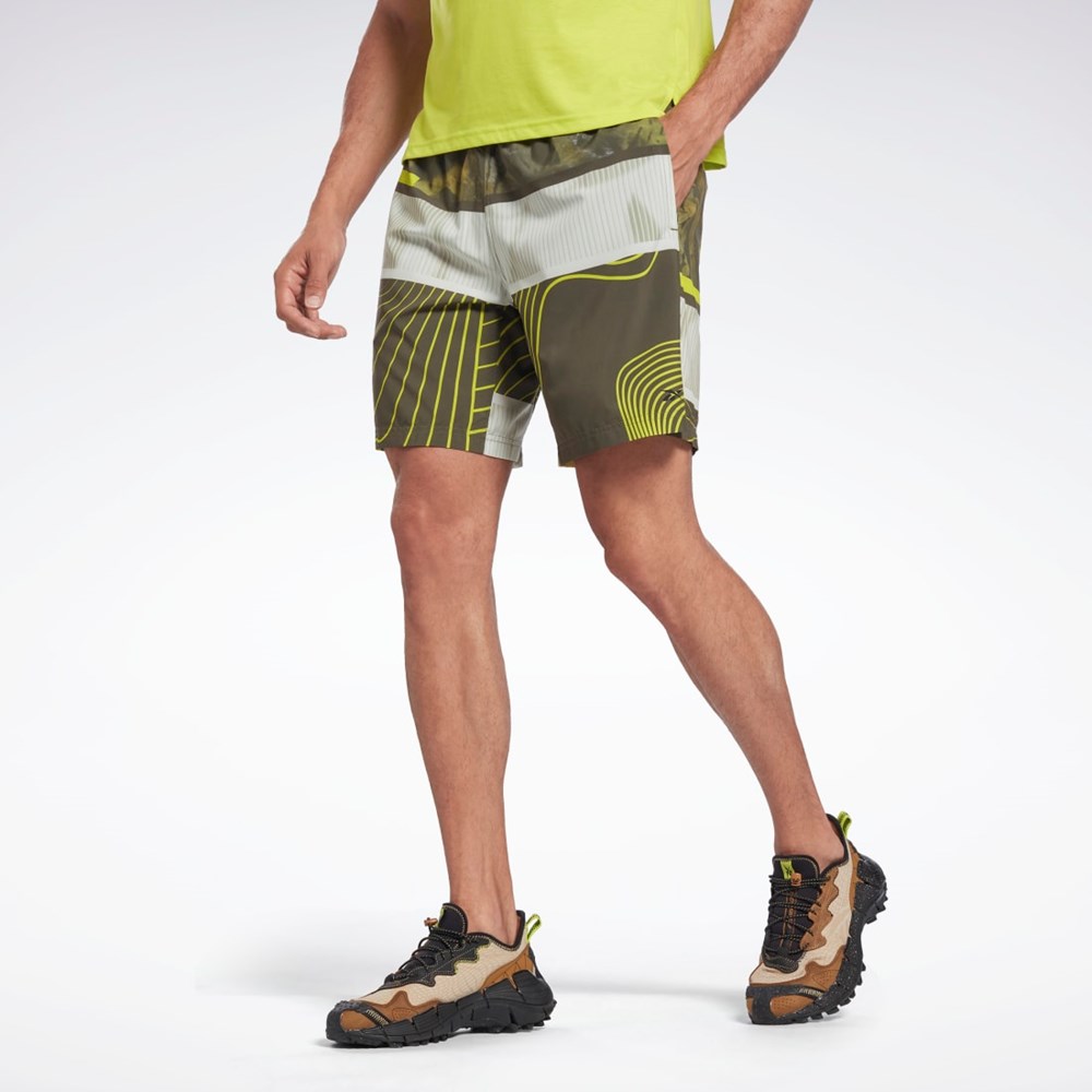 Reebok Austin Allover Print Shorts Grønn | RNWXJQ-024