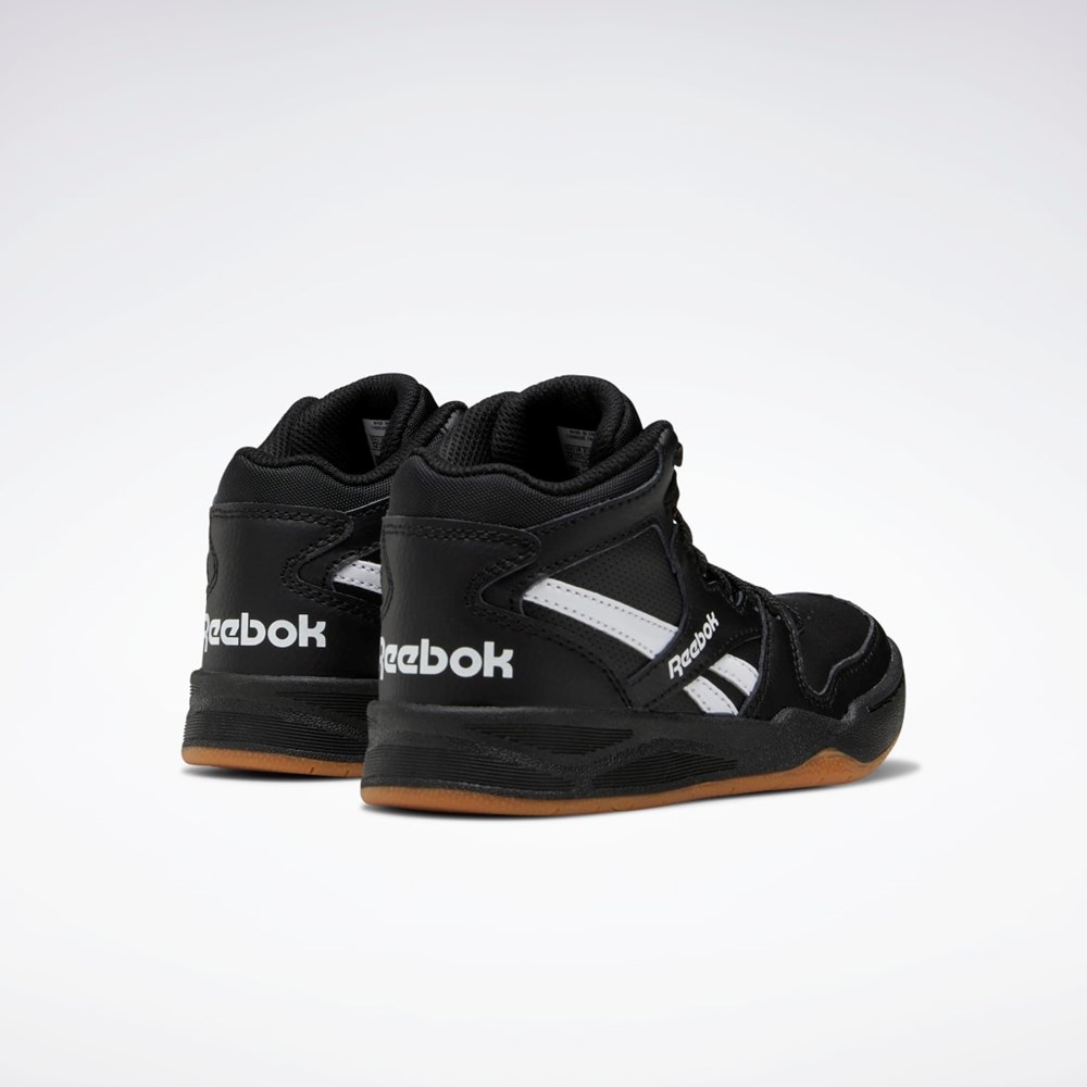 Reebok BB 4500 Court Shoes - Preschool Svarte Svarte Hvite | MZDEXS-168