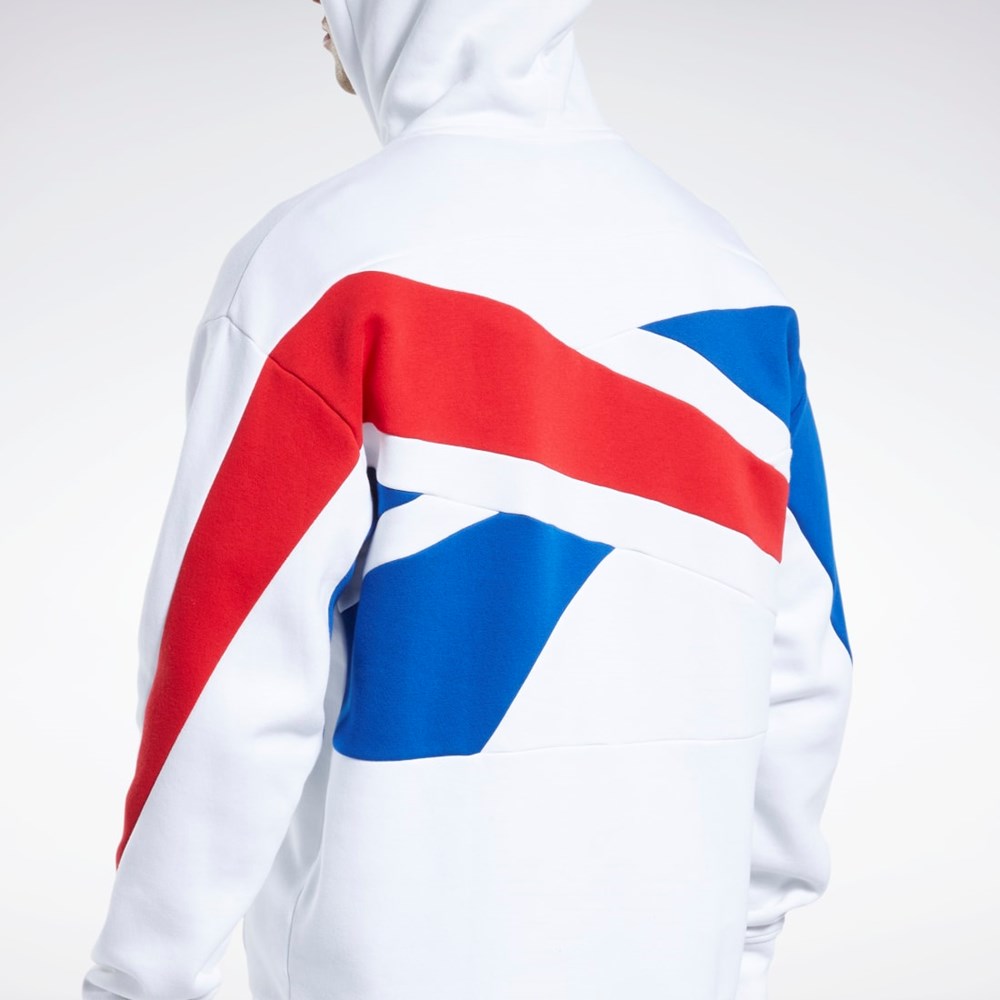 Reebok Basketball Reebok DNA Back Vector Hoodie Hvite | SKYBZQ-342