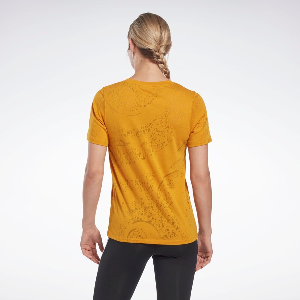 Reebok Burnout T-Shirt Bright Ochre | TQRMNW-570