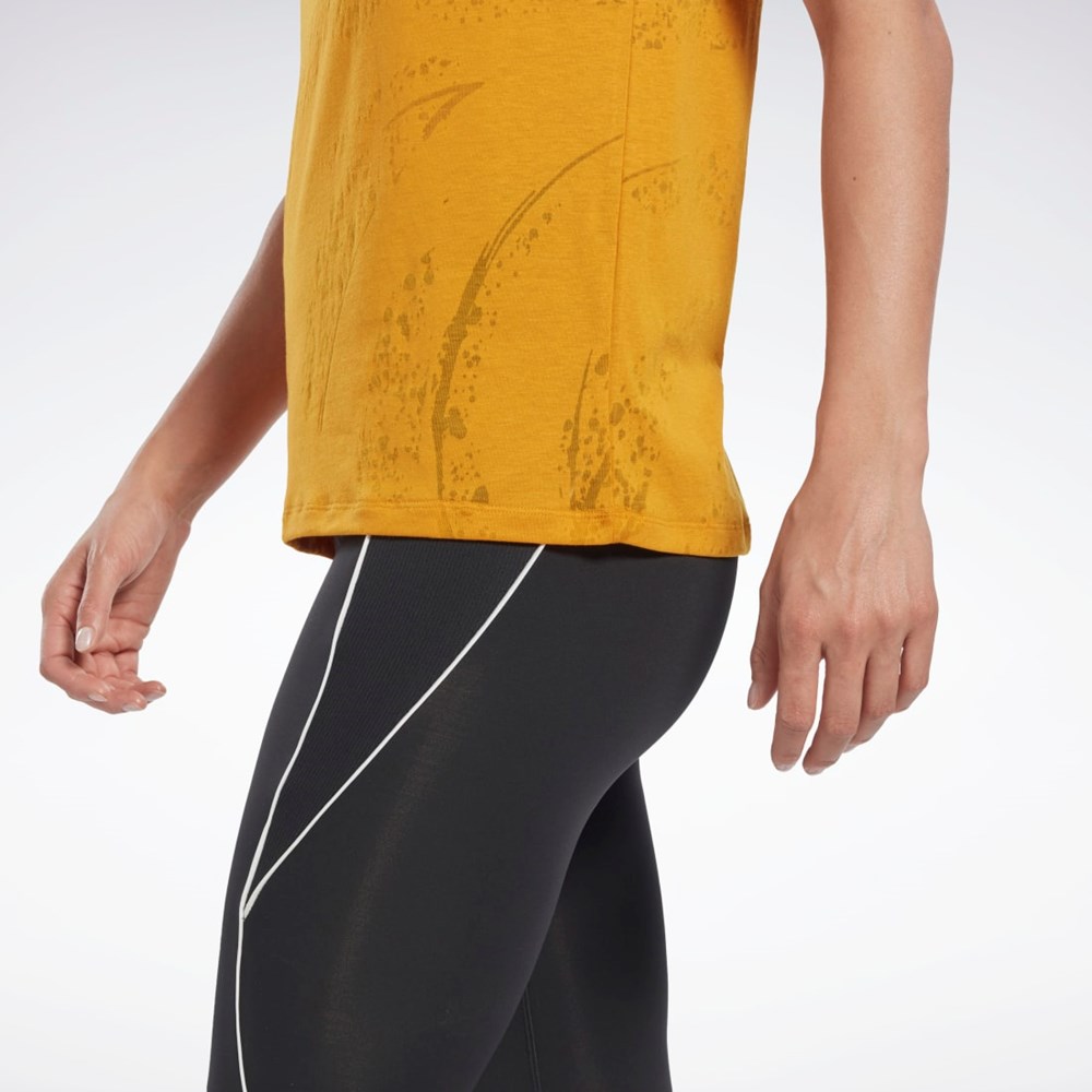 Reebok Burnout T-Shirt Bright Ochre | TQRMNW-570