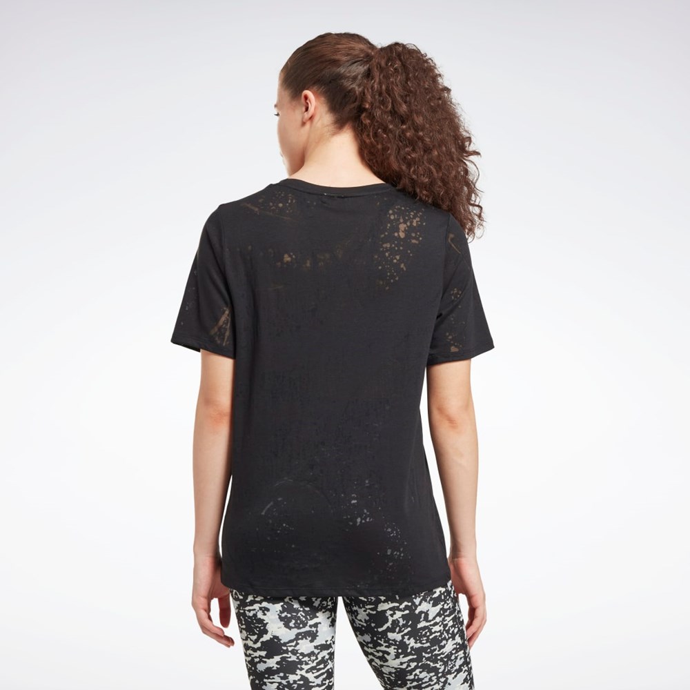 Reebok Burnout T-Shirt Svarte | GTMFLX-510