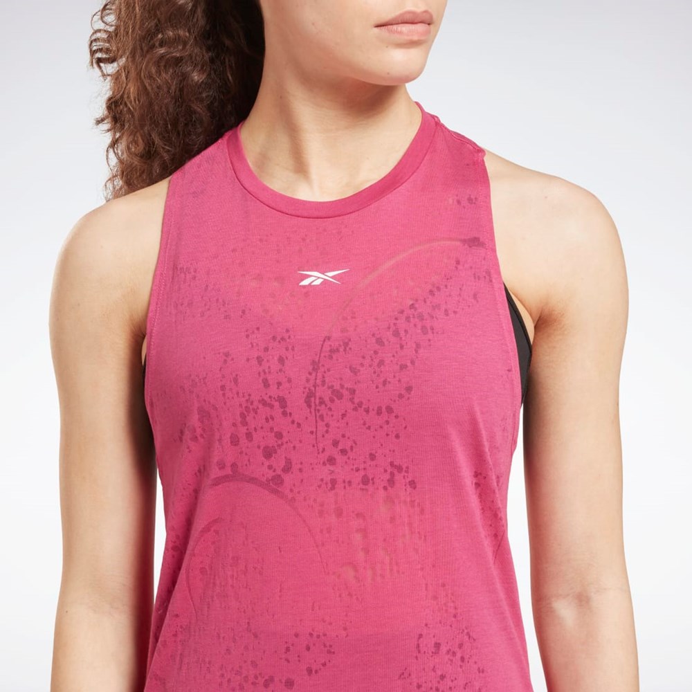 Reebok Burnout Tank Top Rosa | NMEURV-678