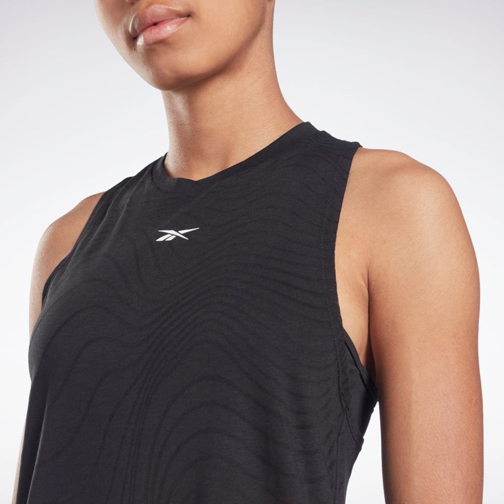 Reebok Burnout Tank Top Svarte | LYXAIT-631