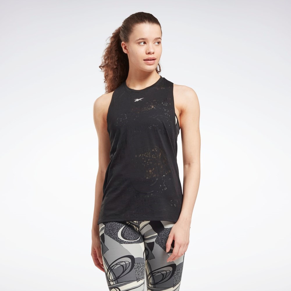 Reebok Burnout Tank Top Svarte | MTRIWG-497