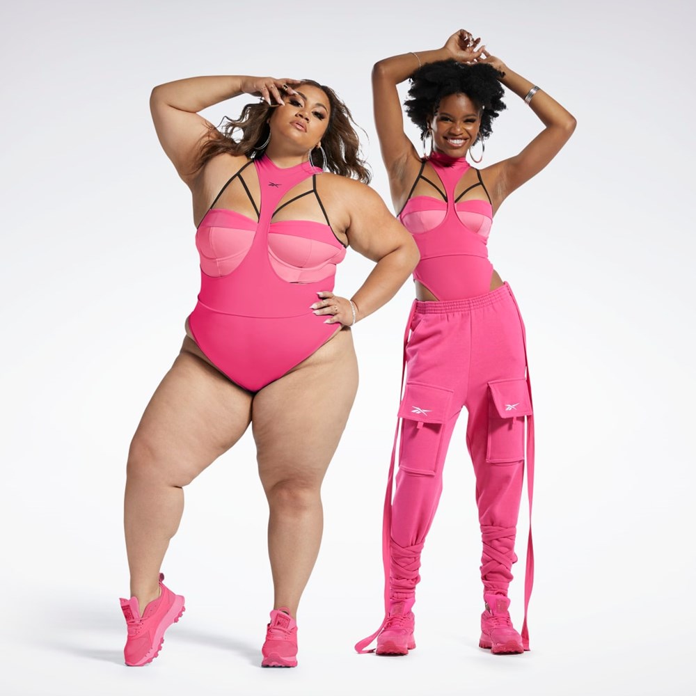 Reebok Cardi B Body Layer Rosa Svarte | RTIBHY-328