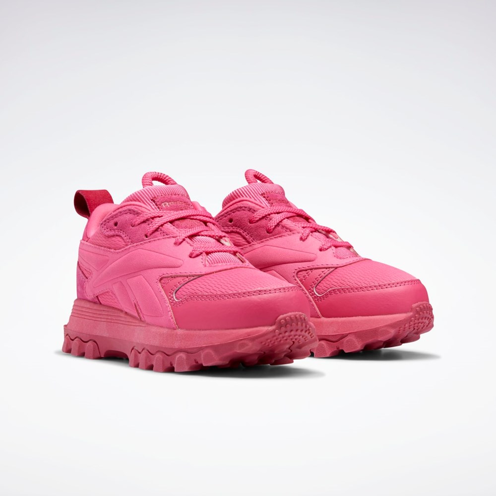 Reebok Cardi B Classic Leather V2 Shoes - Preschool Rosa Rosa Rosa | LJHQZA-684