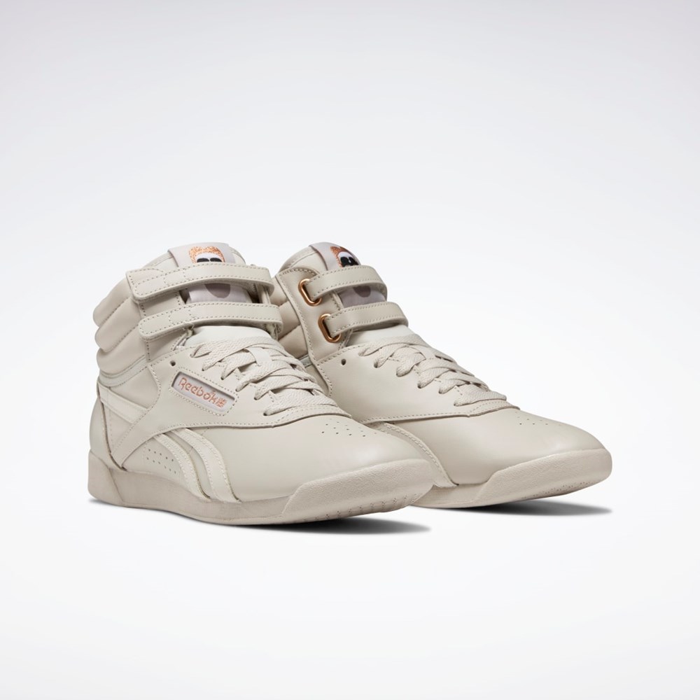 Reebok Cardi B Freestyle Hi Shoes Grå Hvite | XKQSYT-314