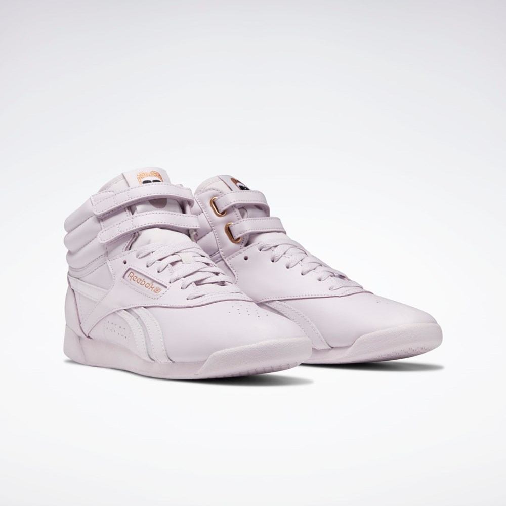 Reebok Cardi B Freestyle Hi Shoes Hvite | JTEGHU-265