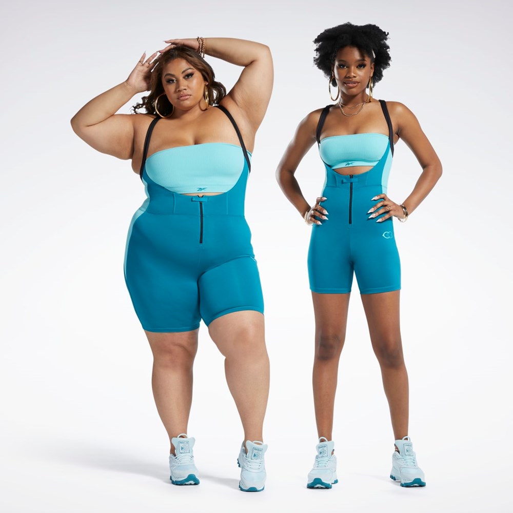 Reebok Cardi B Leotard Seaport Teal | ISPCLV-518