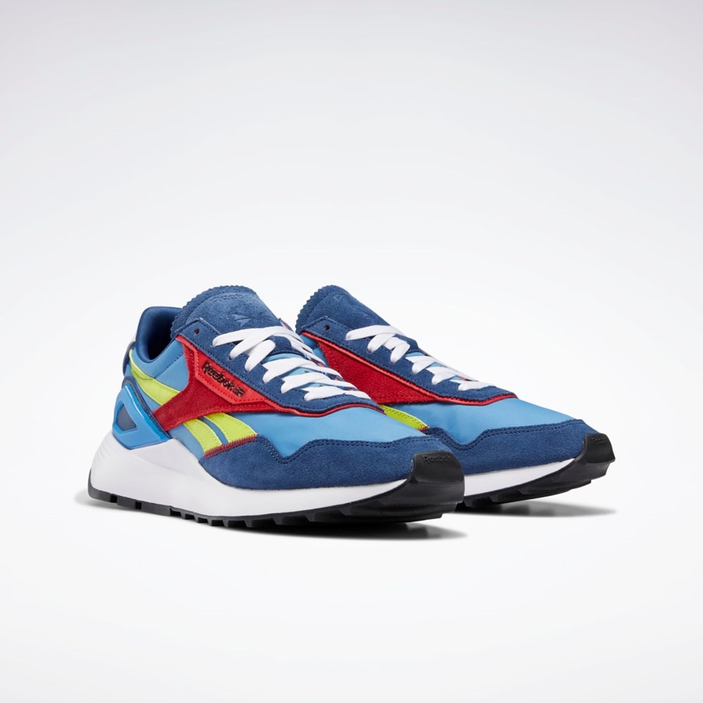 Reebok Classic Leather Legacy AZ Shoes Blå Gul Blå | ISDHGC-062