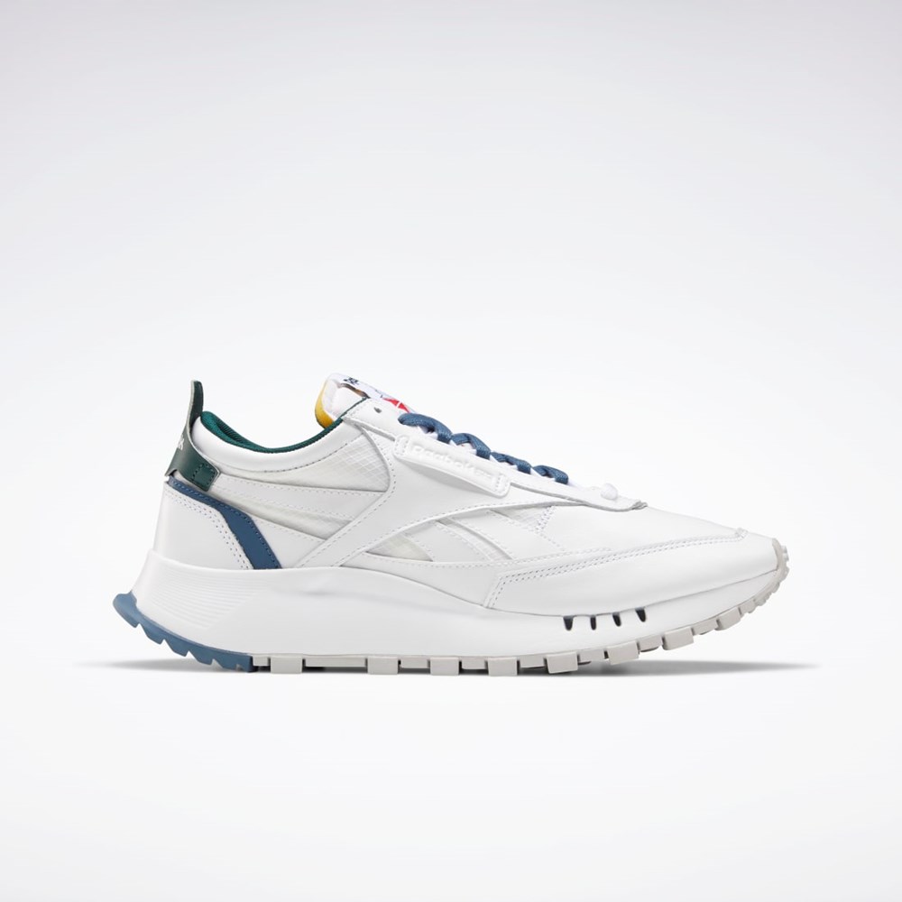 Reebok Classic Leather Legacy Shoes Hvite Blå Grønn | YEABJZ-079