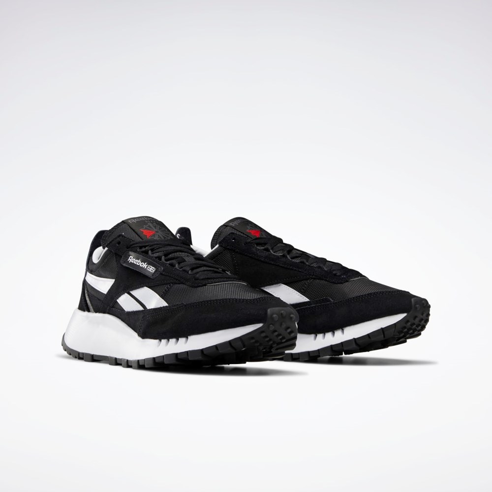 Reebok Classic Leather Legacy Shoes Svarte Grå Rød | KNUOIT-351