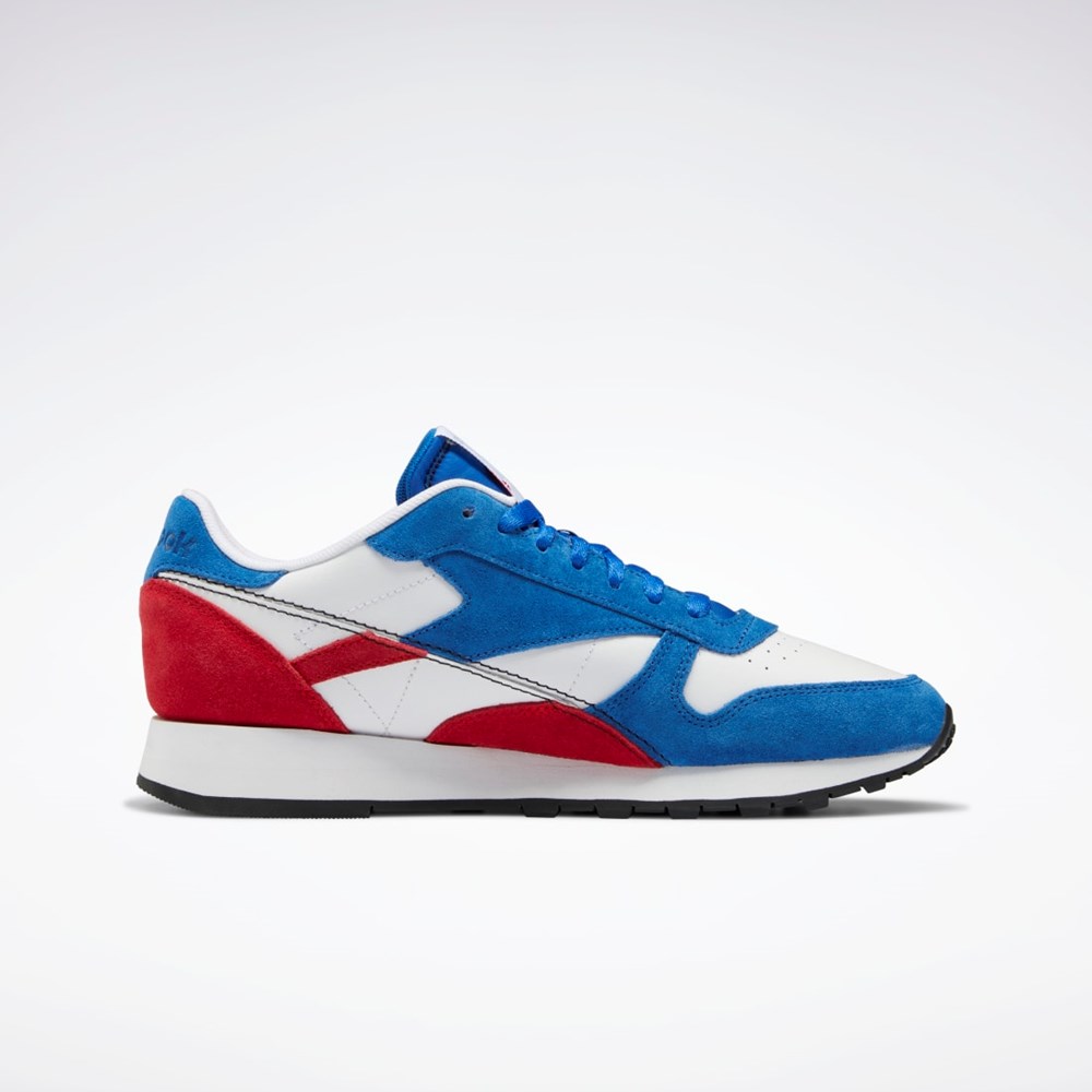 Reebok Classic Leather Make It Yours Shoes Blå Rød Hvite | COQUNP-341