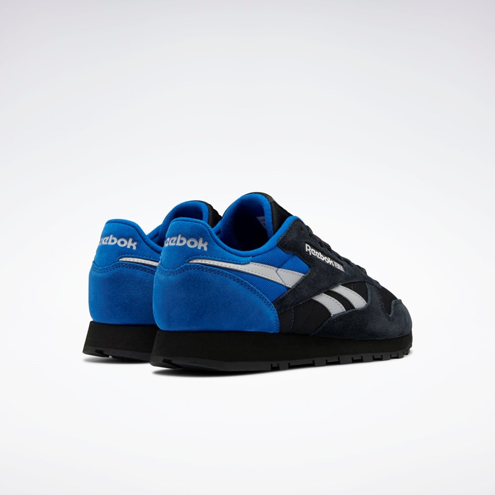 Reebok Classic Leather Make It Yours Shoes Svarte Grå Blå | LDWJYG-514