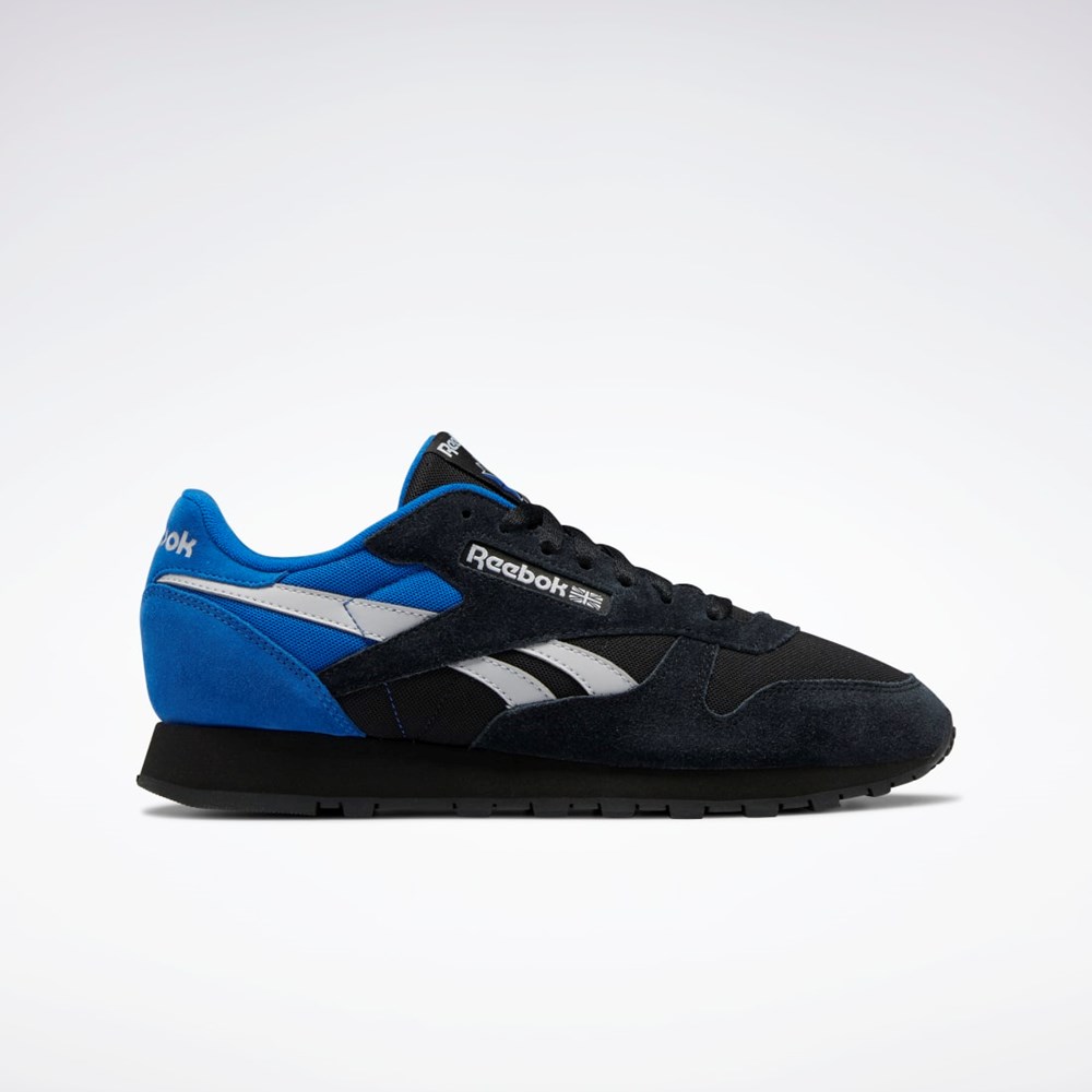 Reebok Classic Leather Make It Yours Shoes Svarte Grå Blå | LDWJYG-514