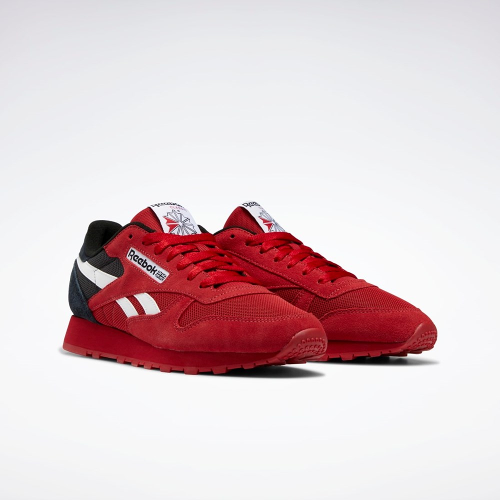 Reebok Classic Leather Make It Yours Shoes Rød Hvite Svarte | LJWNOZ-190