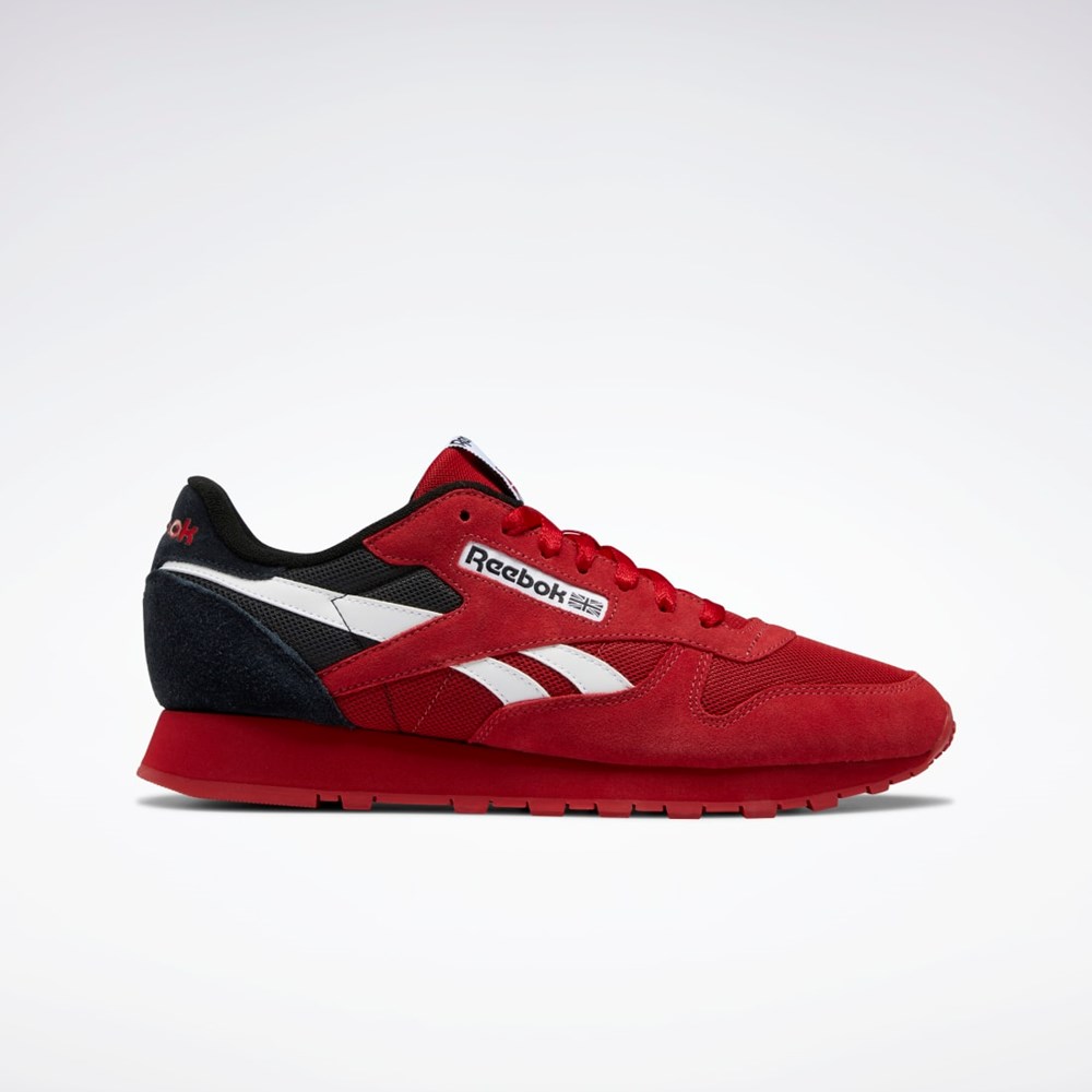 Reebok Classic Leather Make It Yours Shoes Rød Hvite Svarte | LJWNOZ-190