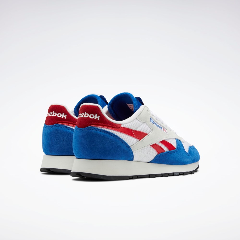 Reebok Classic Leather Make It Yours Shoes Blå Hvite Rød | ODXPZJ-402