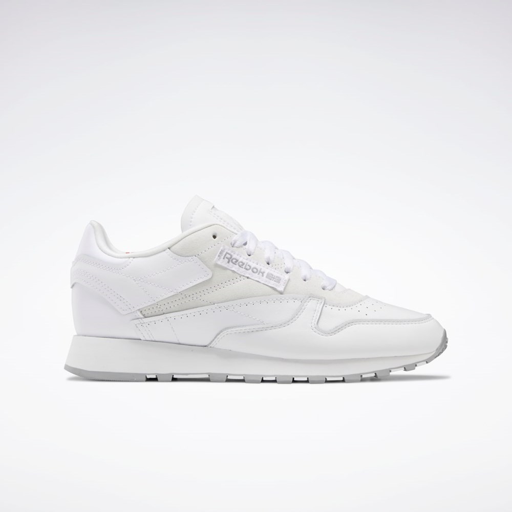 Reebok Classic Leather Make It Yours Shoes Hvite Grå | VZGWAF-128