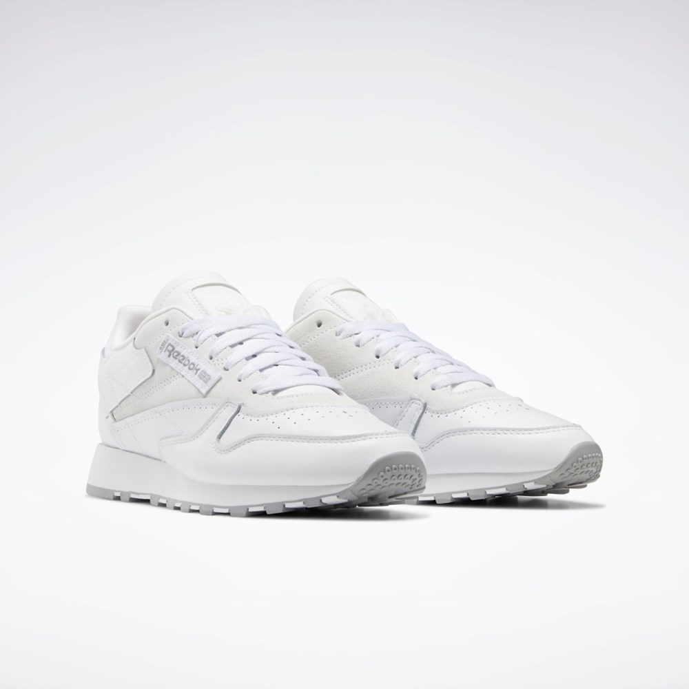 Reebok Classic Leather Make It Yours Shoes Hvite Grå | XIGMRW-130