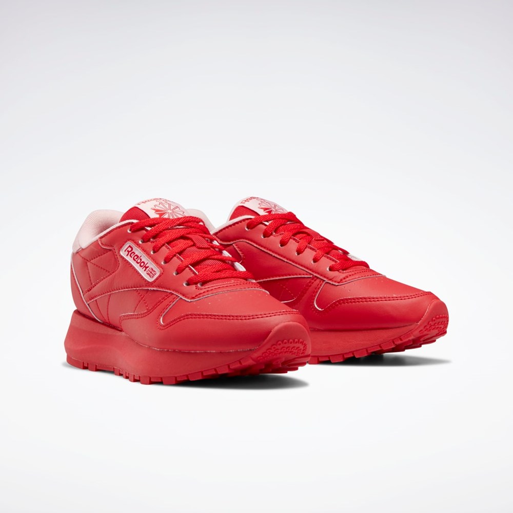 Reebok Classic Leather SP Shoes - Grade School Rød Rosa Rød | BLEGXJ-540