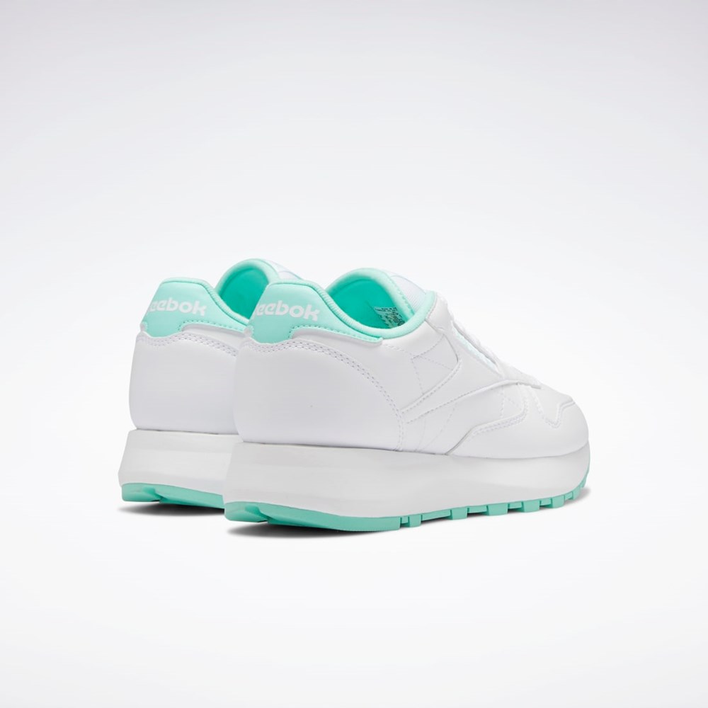 Reebok Classic Leather SP Shoes - Grade School Hvite Mint Hvite | TSAGPI-205