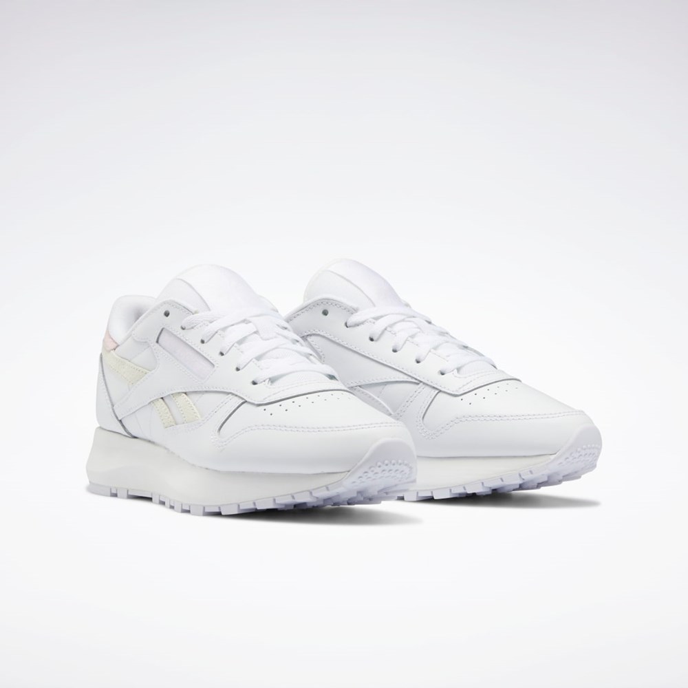 Reebok Classic Leather SP Shoes Hvite Hvite Rosa | GZETLP-190