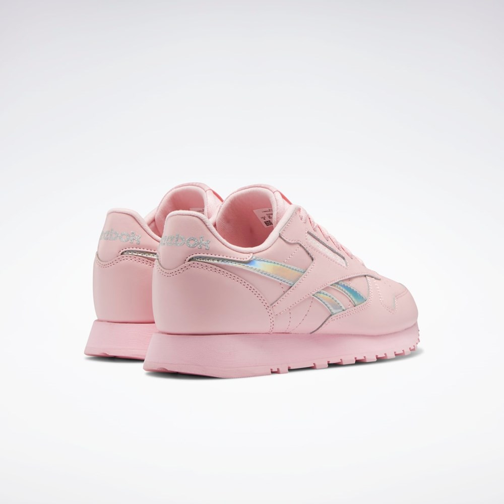 Reebok Classic Leather Shoes - Grade School Rosa Rosa Rosa | AFRJBH-256