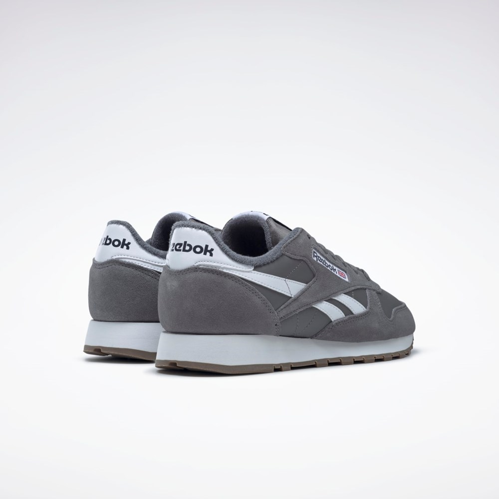 Reebok Classic Leather Shoes Grå Grå Hvite | QLAVUK-578