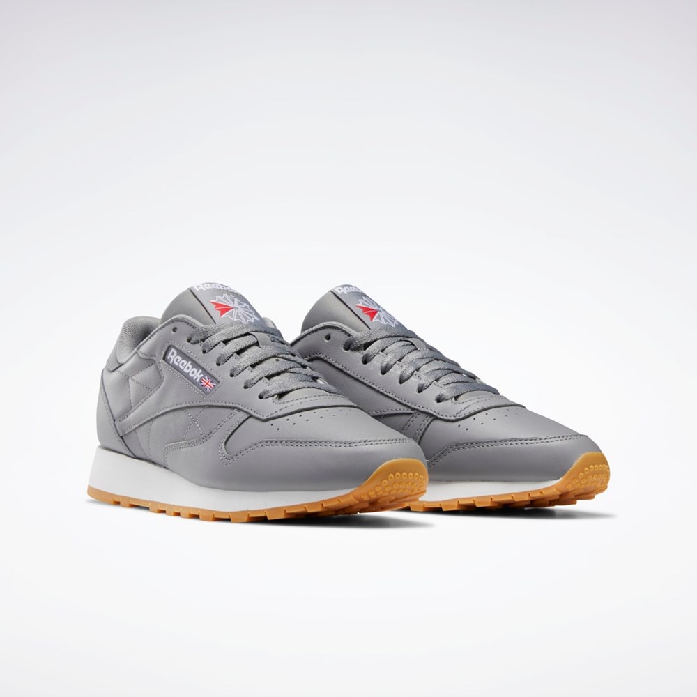 Reebok Classic Leather Shoes Grå Hvite | SQXICP-261