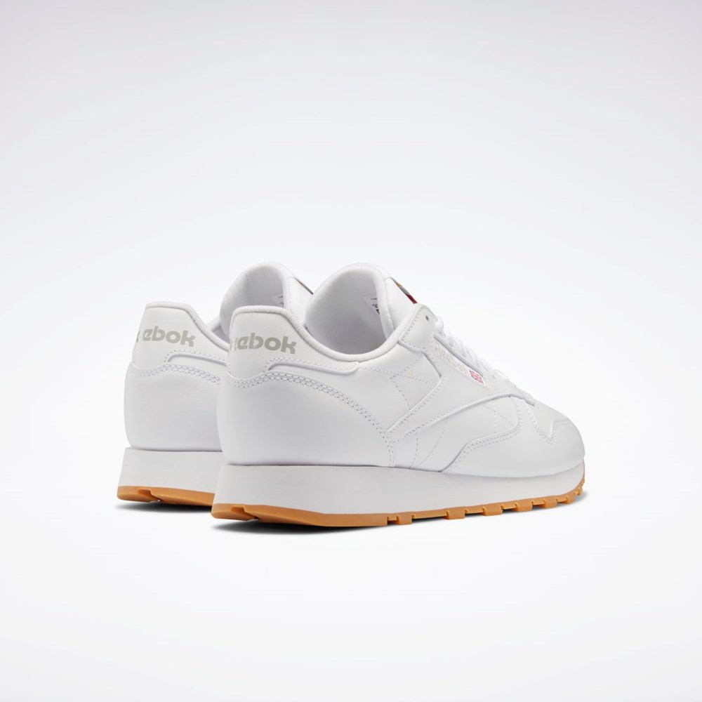 Reebok Classic Leather Shoes Hvite Grå | ONBXHJ-219