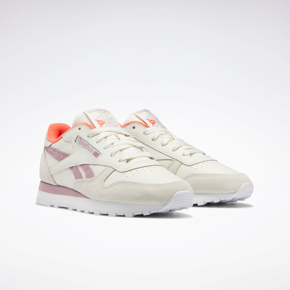 Reebok Classic Leather Shoes Hvite | HVXEOI-624