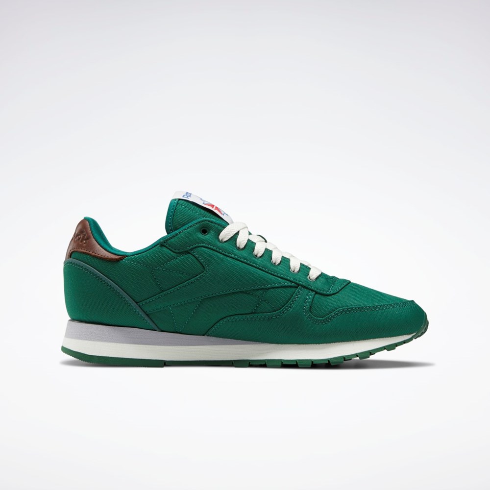 Reebok Classic Leather Shoes Mørke Grønn Brune | QIZBLX-615