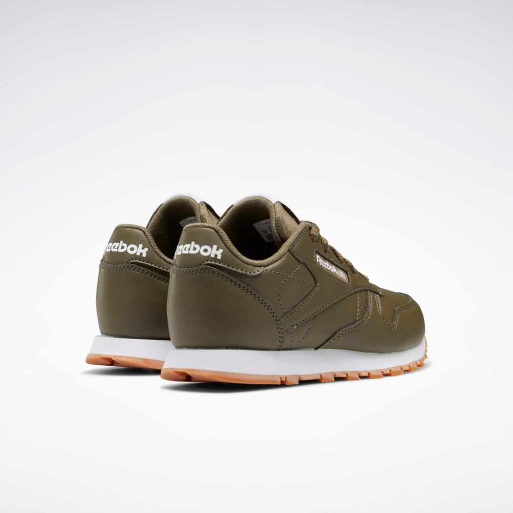 Reebok Classic Leather Shoes - Preschool Grønn Grønn Grønn | KMSQEP-731