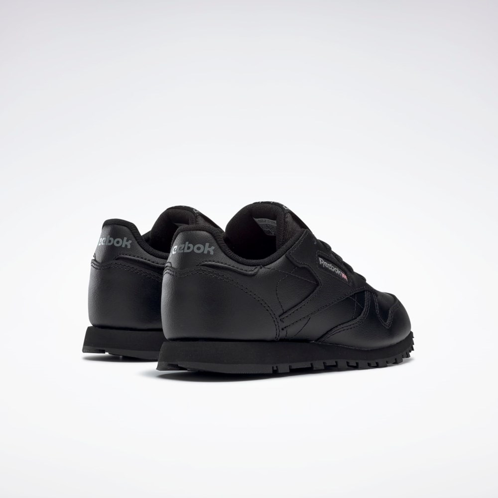 Reebok Classic Leather Shoes - Preschool Svarte | LTEOVQ-095