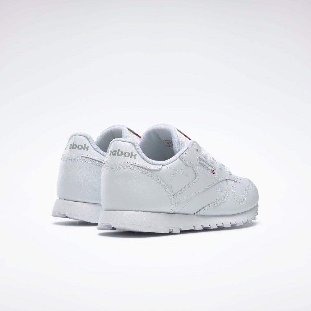 Reebok Classic Leather Shoes - Preschool Hvite | XETLJN-098