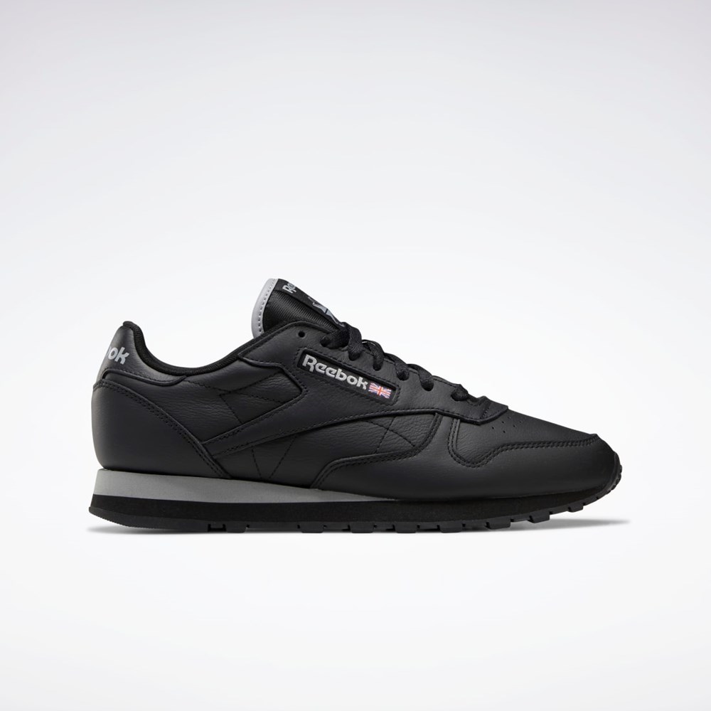 Reebok Classic Leather Shoes Svarte Grå Svarte | RNFXGH-814