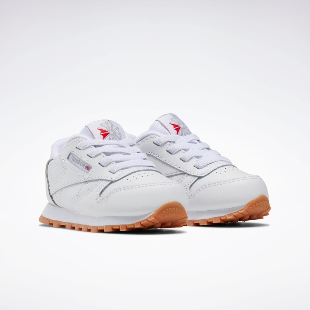 Reebok Classic Leather Shoes - Toddler Hvite Hvite | XYNAOR-493