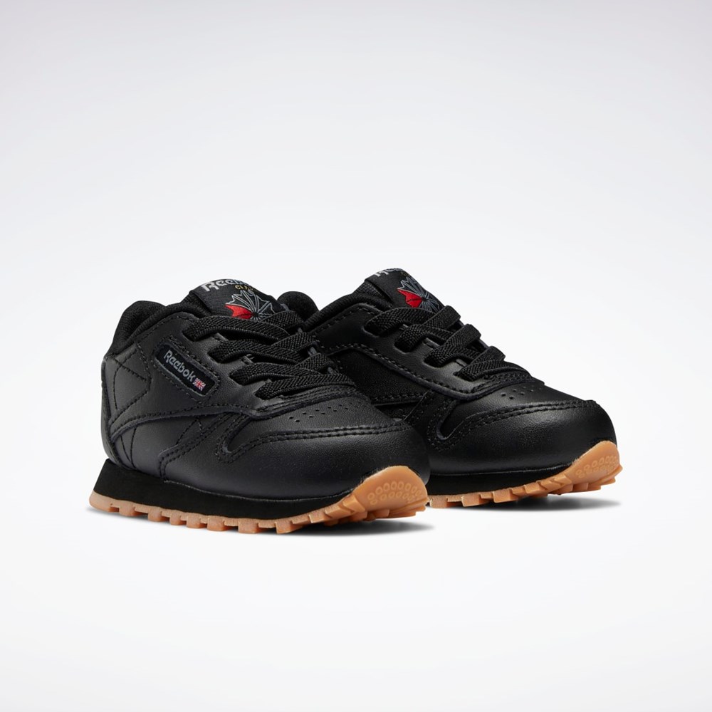 Reebok Classic Leather Shoes - Toddler Svarte Svarte | HEKOCW-725