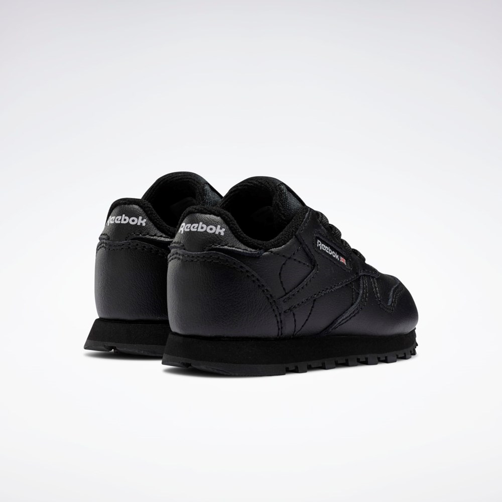 Reebok Classic Leather Shoes - Toddler Svarte Svarte Svarte | QBGPEM-713