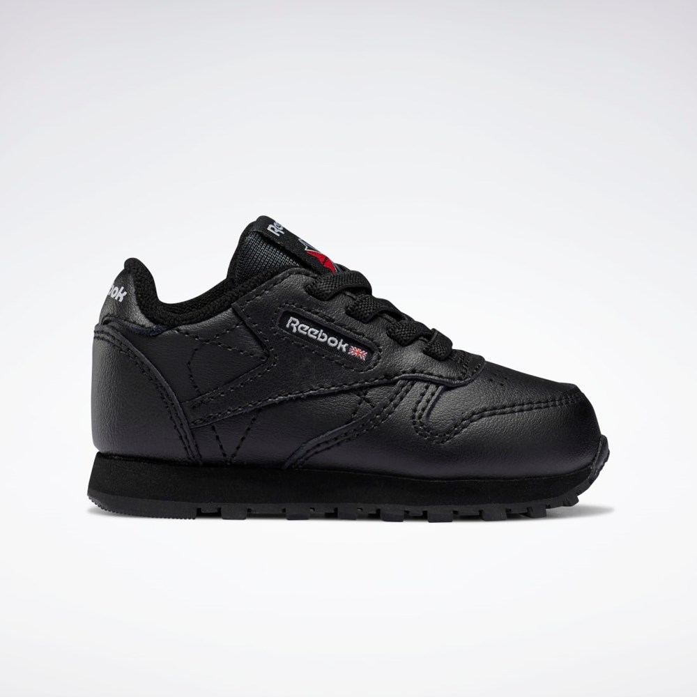 Reebok Classic Leather Shoes - Toddler Svarte Svarte Svarte | QBGPEM-713