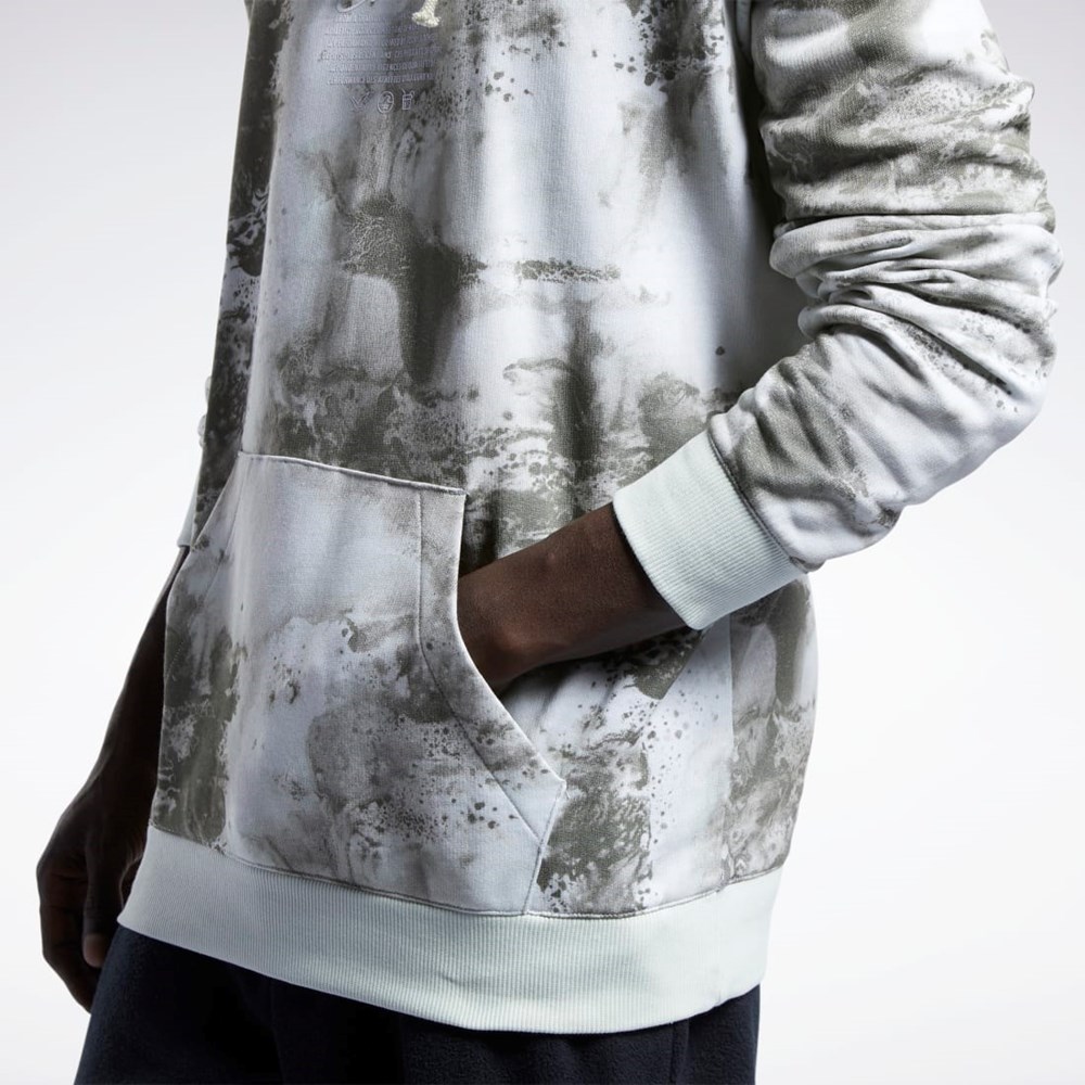 Reebok Classics Allover Print Hoodie Lyse | VALDYB-798